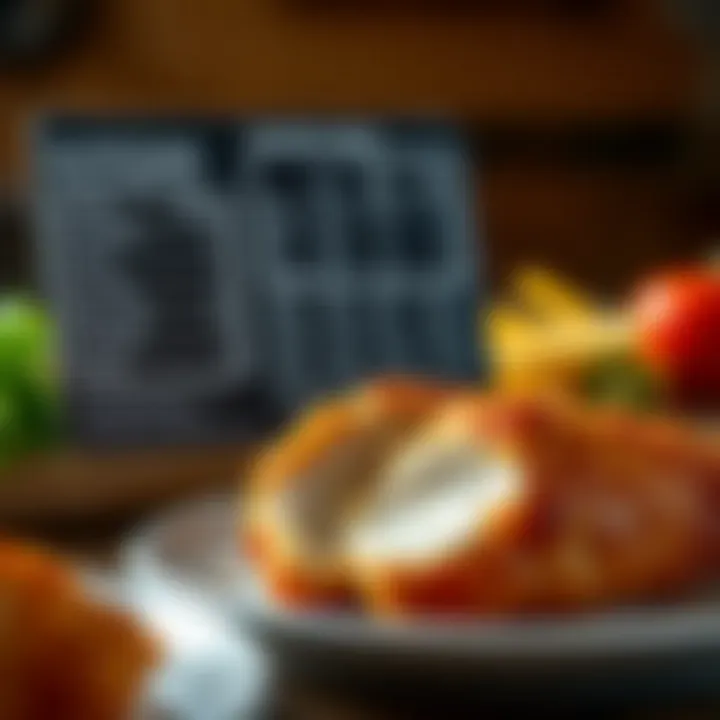 Nutritional Breakdown of Chicken Kiev Nutritional information of Chicken Kiev displayed