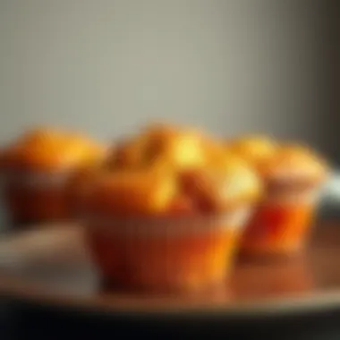 Perfectly baked giant muffin cups showcasing golden-brown tops