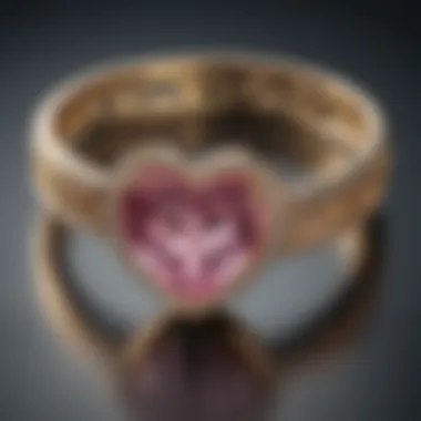 A personalized piece of jewelry showcasing a unique design.