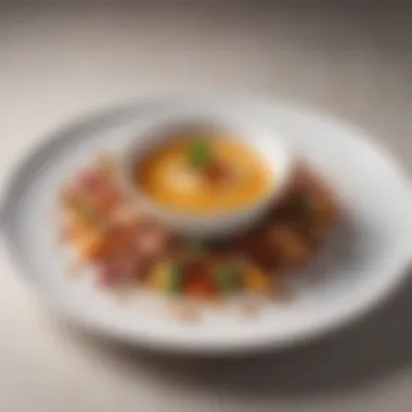 A beautifully plated dish representing contemporary gastronomic art.