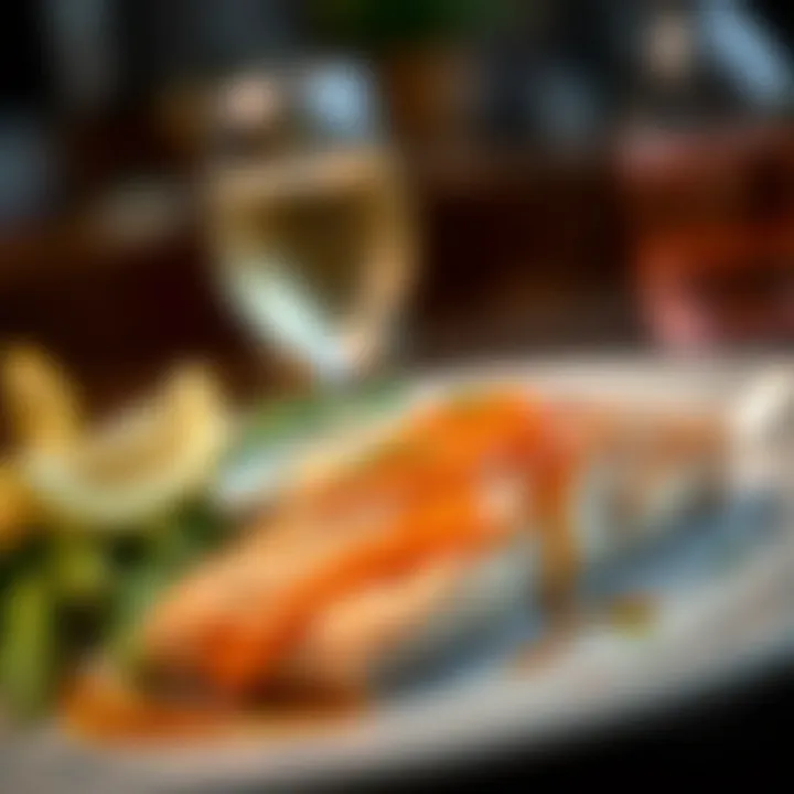 Gourmet Wild Cut Salmon Dish Gourmet dish made with wild cut salmon