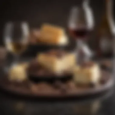 Gourmet pairing of cheese and chocolate with Borgata Liqueur