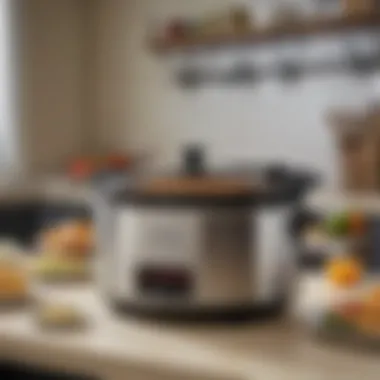 Overview of Hamilton Beach Portable Slow Cooker showcasing its sleek design