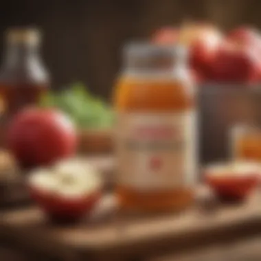 Infographic on cholesterol levels and apple cider vinegar