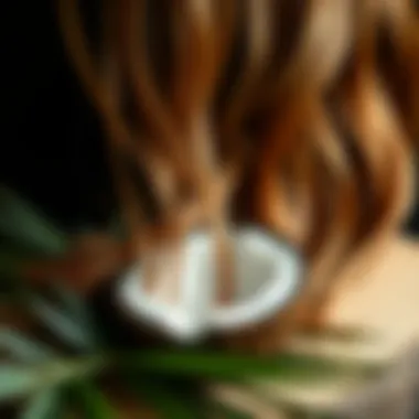 Coconut Oil for Healthy Hair Vibrant hair showcasing the benefits of coconut oil