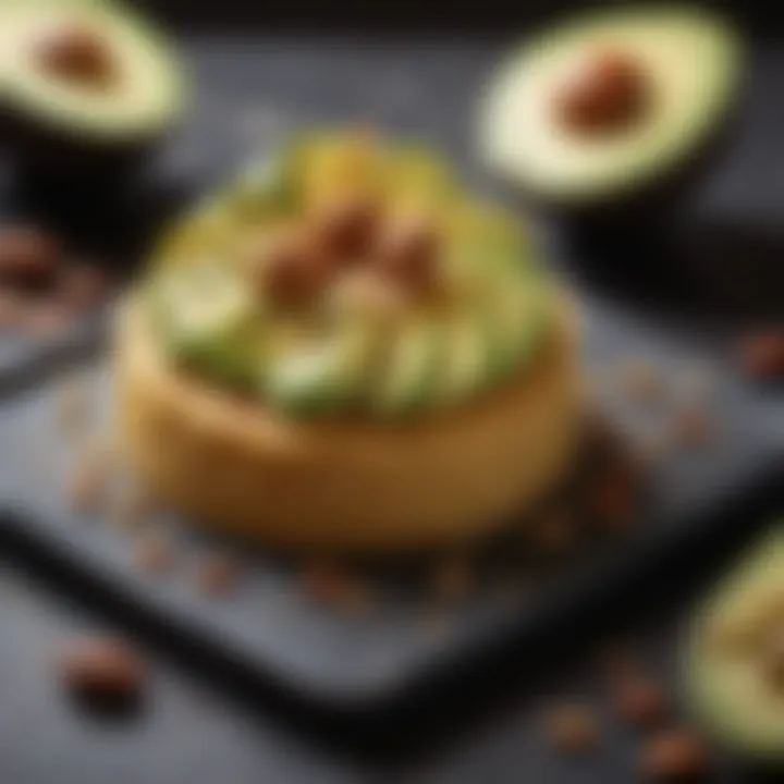 An array of healthy sweets made with alternative ingredients like avocado and almond flour.