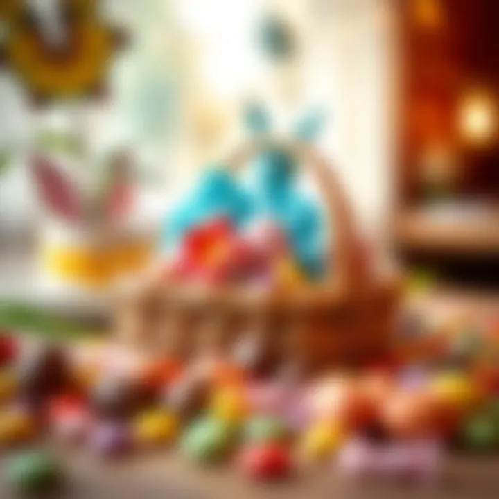 Healthy Choices for a Guilt-Free Treat Healthy candy options arranged elegantly in a festive setting.