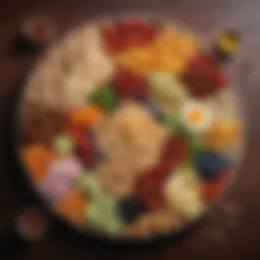 A Platter of Diverse Healthy Snack Choices A beautifully arranged platter of healthy snack options