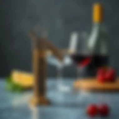 Craftsmanship in Wine Openers An elegant wine opener crafted from high-quality materials, highlighting its craftsmanship