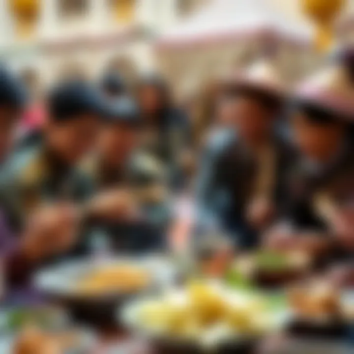 Cultural Celebration with Kapoon A traditional Hmong gathering where kapoon is enjoyed, highlighting cultural significance