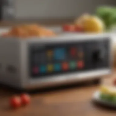 A user-friendly control panel of a food processor