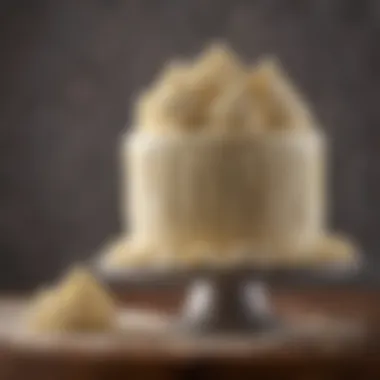 A smooth, creamy buttercream frosting on a cake