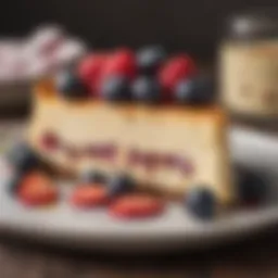 Decadent keto cheesecake topped with fresh berries