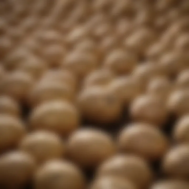 Close-up view of high-quality seed potatoes ready for planting