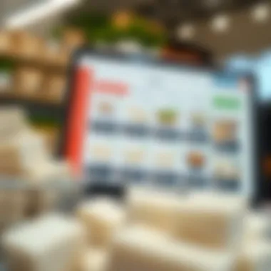 Online Tofu Shopping Online shopping interface displaying tofu options