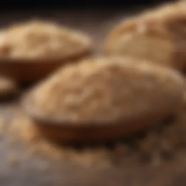 A colorful array of whole grain options including oats, quinoa, and whole grain bread