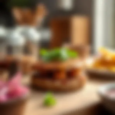 Culinary Versatility of Impossible Meat Patties Diverse culinary dishes featuring Impossible Meat