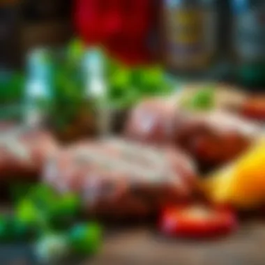 Key Ingredients in the Making of Impossible Meat Ingredients of Impossible Meat displayed artistically