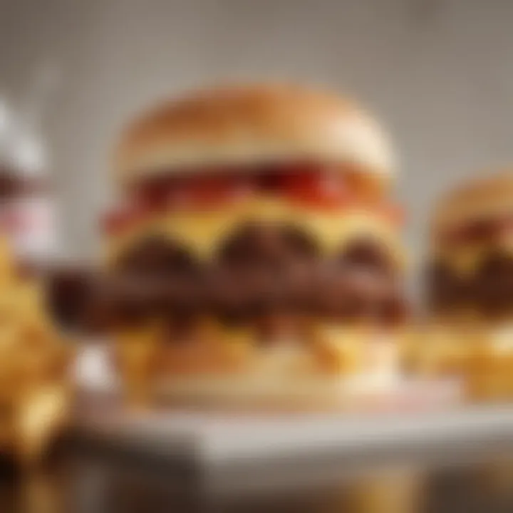 A beautifully presented burger with fresh ingredients representing In-N-Out's commitment to quality.