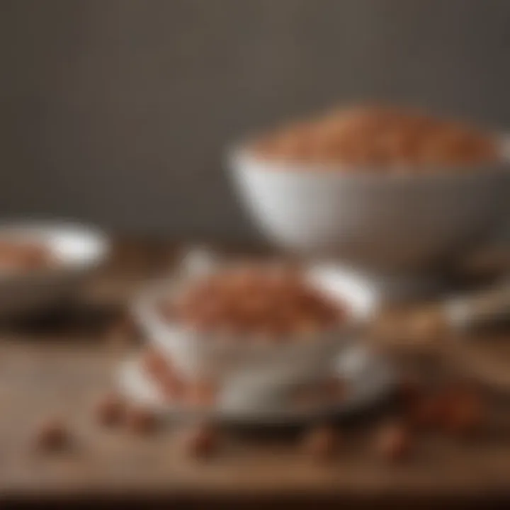 A plate of various culinary dishes featuring hazelnuts