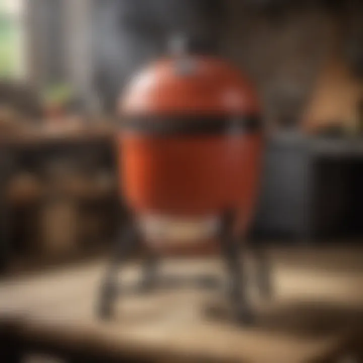 Kamado Joe Model Three highlighting innovative features