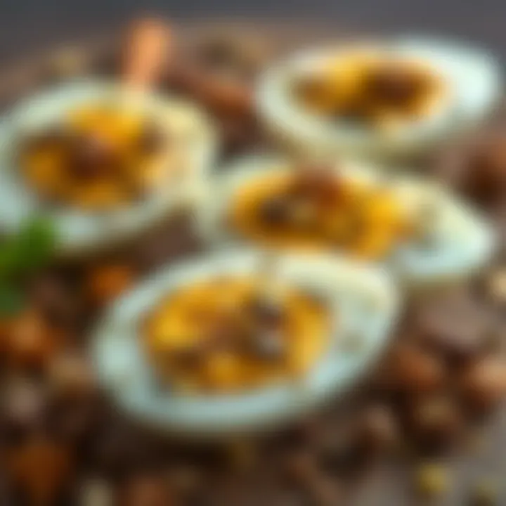 Aromatic Spices for Pickling Perfection Close-up of pickling spices for keto eggs