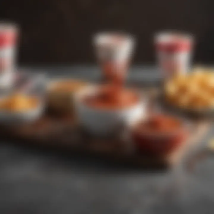 Low-calorie dipping sauces available at KFC