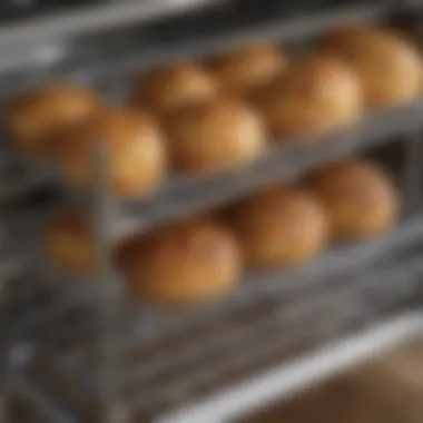 Close-up view of a textured kitchen rack liner in use