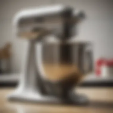 Well-maintained KitchenAid mixer displayed on a countertop