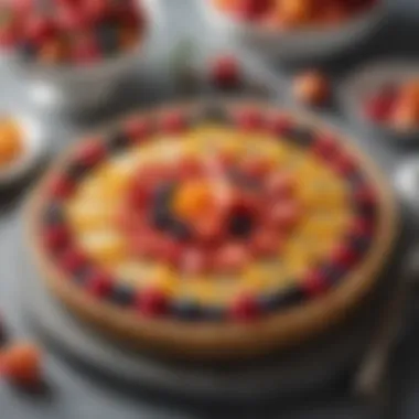 Refreshing fruit tart brimming with assorted fresh fruits