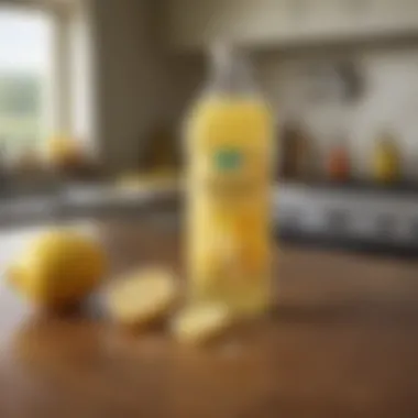 Substitutes for lemon juice displayed on a kitchen counter