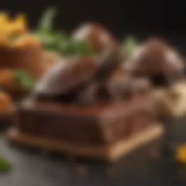 An elegant display of Lil Turtles Chocolate showcasing its rich textures and layers.