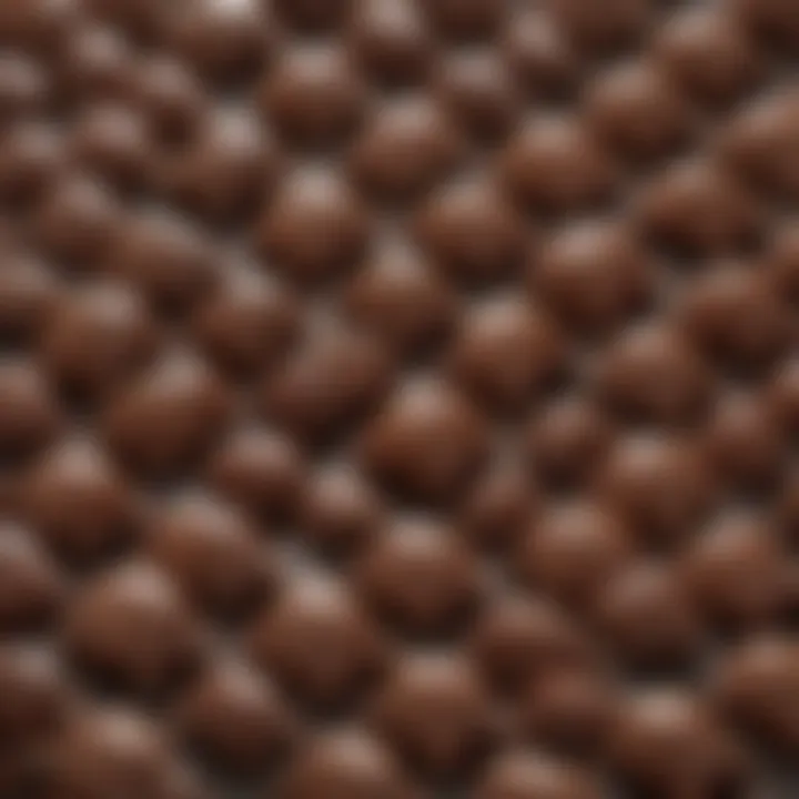 A close-up of the unique flavor profiles found in Lil Turtles Chocolate.