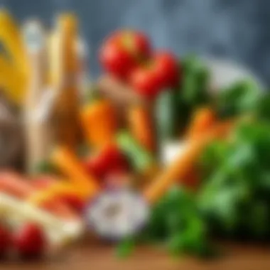 A colorful array of low-carb vegetables