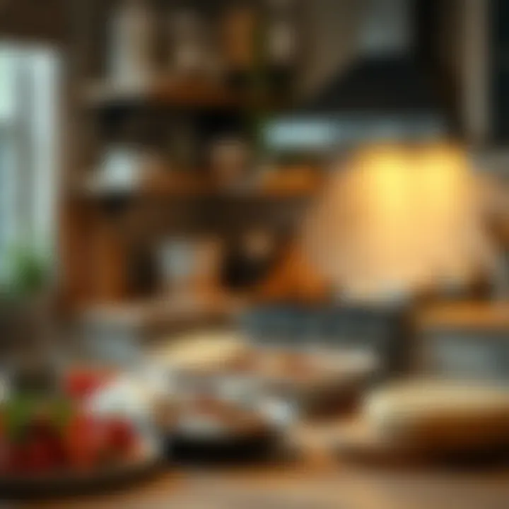 A cozy kitchen setup featuring Martha Stewart meal delivery packaging