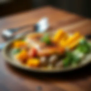 A beautifully plated dish inspired by Martha Stewart's meal delivery service