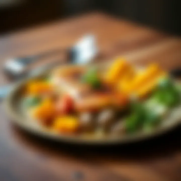 A beautifully plated dish inspired by Martha Stewart's meal delivery service