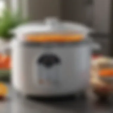 Aroma rice cooker showcasing its sleek design and intuitive interface