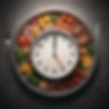 A clock symbolizing meal timing for weight management