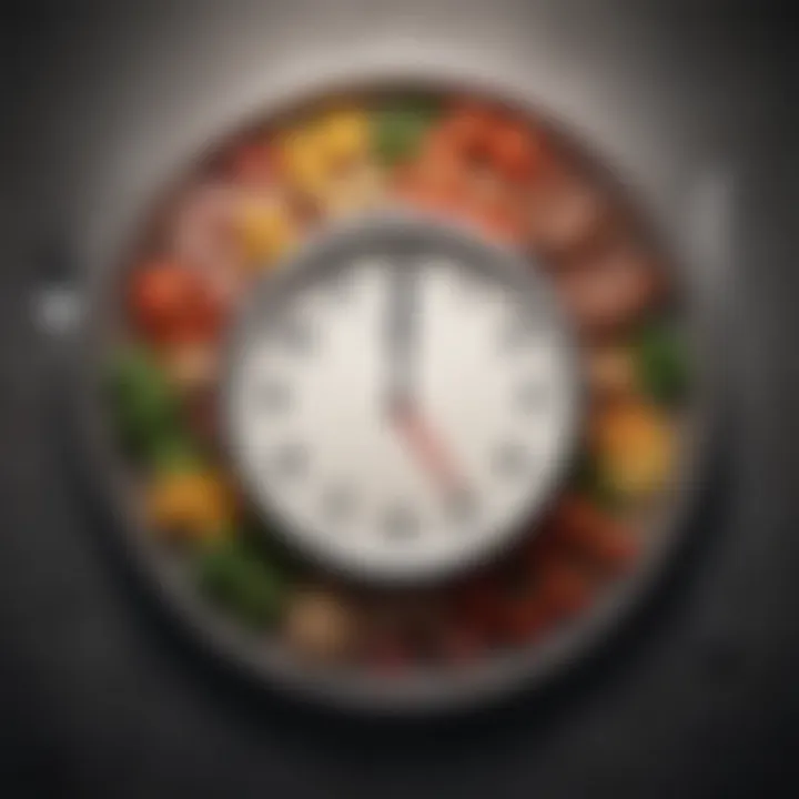 A clock symbolizing meal timing for weight management