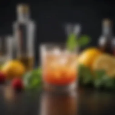 A vibrant collection of fresh ingredients for cocktail creation