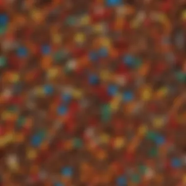 Diverse Flavors of M&M's Bar A vibrant assortment of M&M's Bars showcasing various flavors and colors