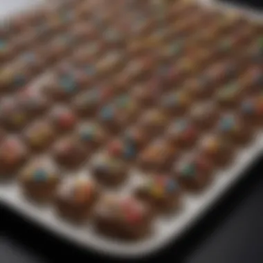 M&M's Bars in Culinary Creations An elegant display of M&M's Bars creatively incorporated into a dessert platter