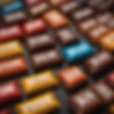 A historical timeline depicting the evolution of M&M's Bars through the decades