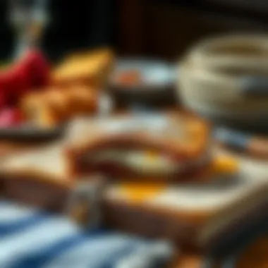 Vintage Cookbook with Classic Monte Cristo Recipe A vintage cookbook featuring the classic Monte Cristo recipe