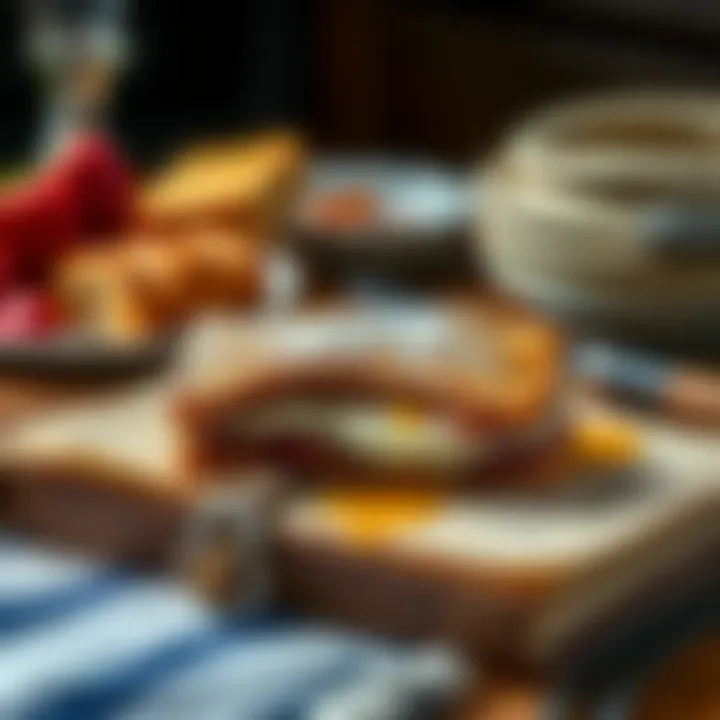 Vintage Cookbook with Classic Monte Cristo Recipe A vintage cookbook featuring the classic Monte Cristo recipe