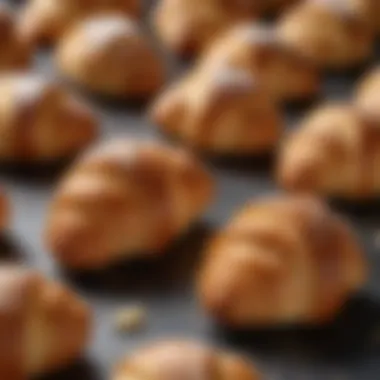 An array of high-quality ingredients used in croissant making, displayed attractively