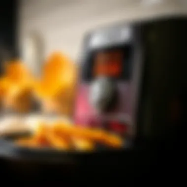 Close-up view of Ninja air fryer control panel