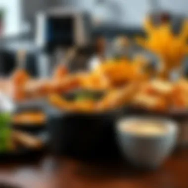 An assortment of culinary delights prepared in various Ninja air fryer models.