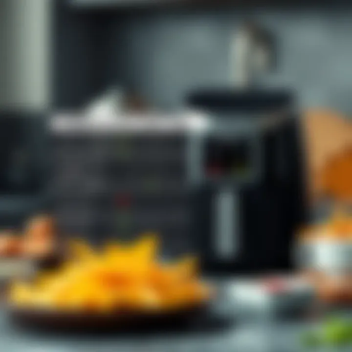 Comparison chart of Ninja air fryer features